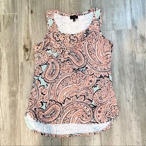 Paisley patterned tank top
